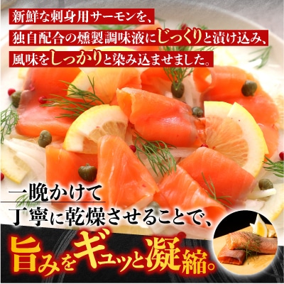 【12/31決済分まで1月配送】スモークサーモン800g(小分けブロック真空) A-09049