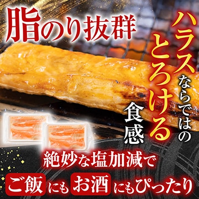 【12/31決済分まで1月配送】サーモン3～5P&塩サーモンハラス220g×10P B-09093