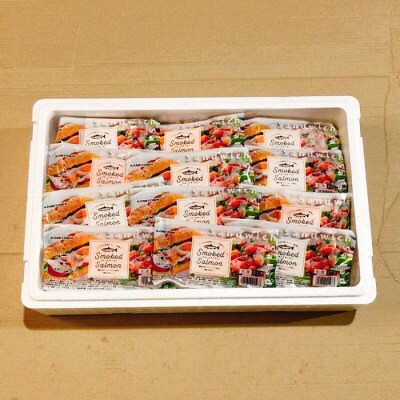 【12/31決済分まで1月配送】サーモン12～20P&塩さばフィレ1枚×20P D-09038