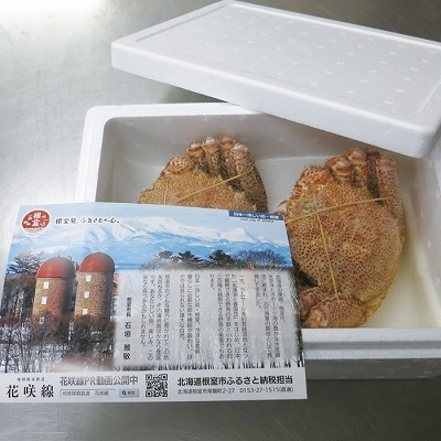 【12/31決済分まで1月配送】毛がに570～650g×2尾 D-32009