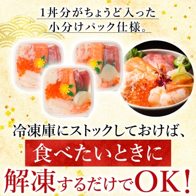 【12/31決済分まで1月配送】海鮮丼の具(6種盛り)×6セット B-10008