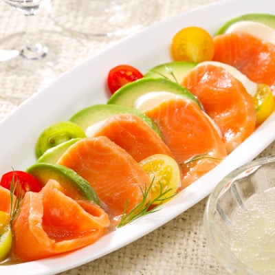 【12/31決済分まで1月配送】お刺身トラウトサーモン1.2kg A-09139