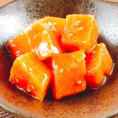 【12/31決済分まで1月配送】刺身サーモン塩ごま油和え120g×6個 A-09150