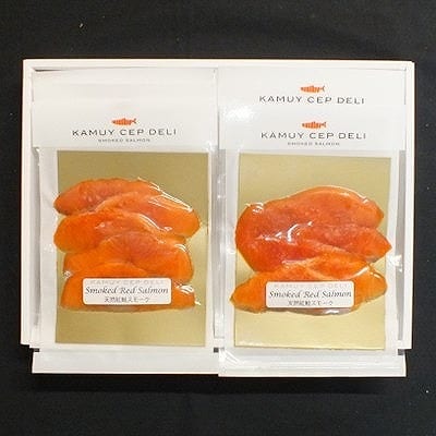 【12/31決済分まで1月配送】天然紅鮭のスモークサーモン40g×8P A-42060