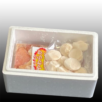 【12/31決済分まで1月配送】若鶏やわらか唐揚げ350g×4P、ほたて500g B-36025