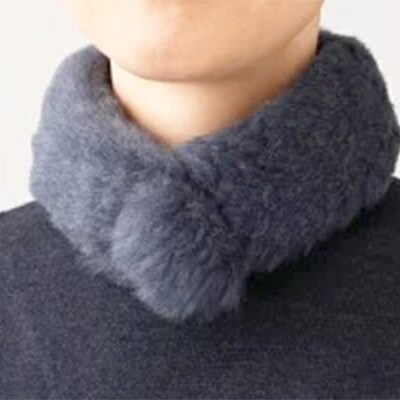 メリノン「プチマフラー」色/ブルーグレー
