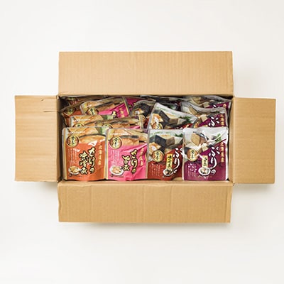 【12/31決済分まで1月配送】さけとぶりの無添加煮付け4種各4P(計16P) A-09157