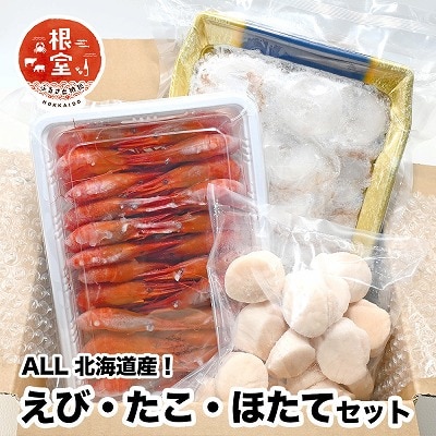 【12/31決済分まで1月配送】シマエビ400g・タコしゃぶ500g・ほたて300g B-24020
