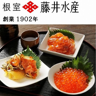 【12/31決済分まで1月配送】＜鮭匠ふじい＞いくら・サーモンづくし B-42016