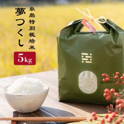 とくべつの中のとくべつ糸島特別栽培米5kg 夢つくし 糸島市/itoshimacco[ARJ008]