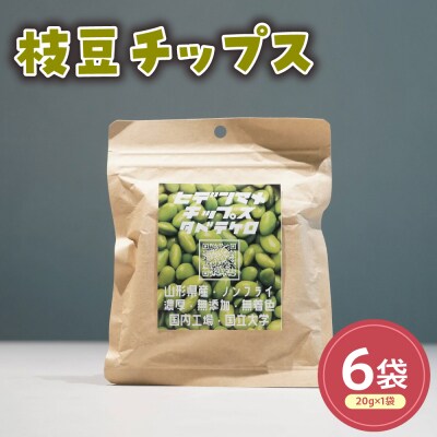 秘伝豆チップス 6袋セット 計120g ( 1袋 20g ) 