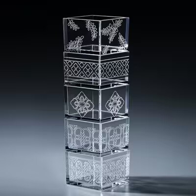 【TOMONARI】アクリル升 mas/mas 0.3合　5個セット【世田谷みやげ】