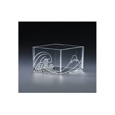 【TOMONARI】アクリル升 mas/mas 1合枡　Mt Fuji【世田谷みやげ】