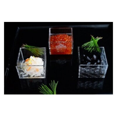 【TOMONARI】アクリル升 mas/mas(マスマス)1合枡　麻の葉