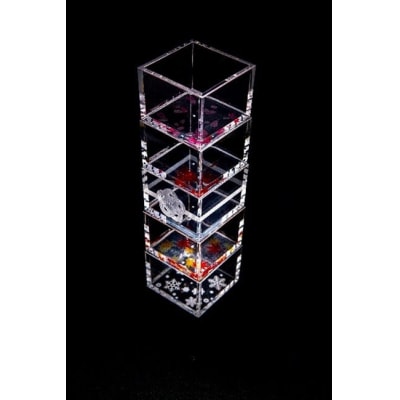 【TOMONARI】アクリル升 mas/mas(マスマス)0.3合枡　5個セット　四季柄