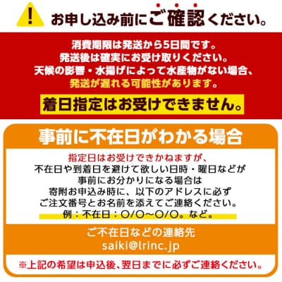 天然 鮮魚詰め合わせ (合計約2.8-3.2kg・3種以上)