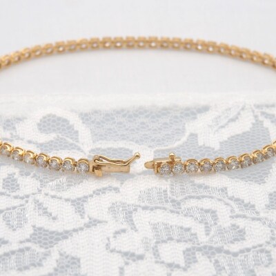 K18 3.0ctダイヤモンドブレス　HH019715