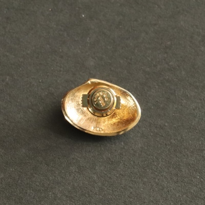 アサリピンブローチ「tui」 【kt059-001】