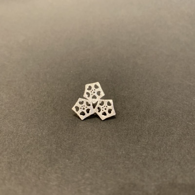 オクラ-パッド　ピンブローチ(銀) 【kt059-002-2】