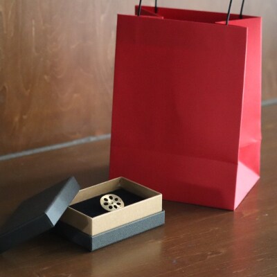 レンコン-パッド　ピンブローチ(金) 【kt059-003-1】