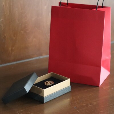 レンコン-パッド帯留め(金) 【kt059-004-1】