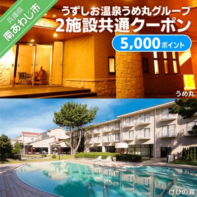 うずしお温泉うめ丸グループ【2施設共通クーポン】5000P
