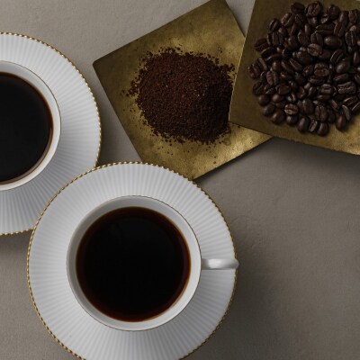 【椿屋珈琲】木樽入り珈琲セット(豆のまま)　【kt093-001-2】