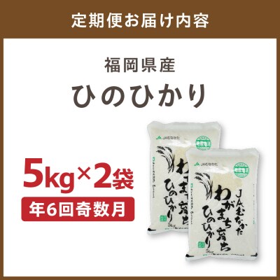 令和7年産【定期便/年6回】「ひのひかり」10kg【ほたるの里】_HB0198
