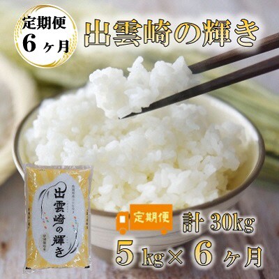 【毎月定期便】【新潟県出雲崎産コシヒカリ】ブランド米「出雲崎の輝き」5kg 全6回