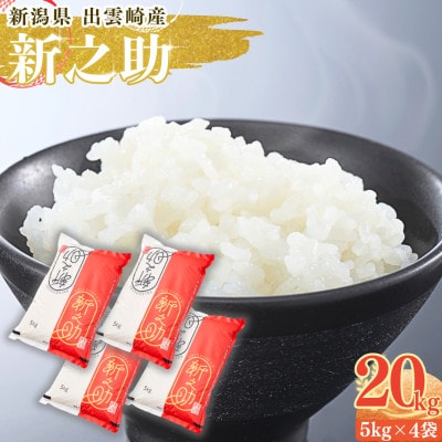 【令和7年産新米】新潟県出雲崎町産「新之助」精米 20kg