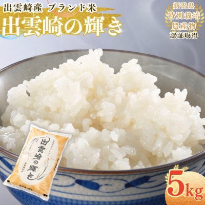 【令和7年産新米】新潟県産コシヒカリ ブランド米「出雲崎の輝き」精米 5kg