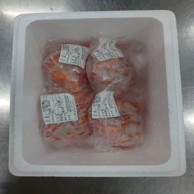 【北海道根室産】花咲蟹甲羅盛70g×4個 A-27019