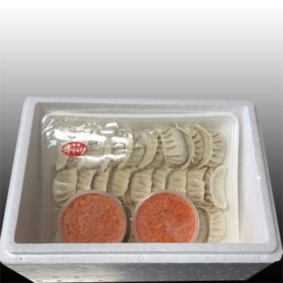 餃子25個×2P、いくら醤油漬け100g×2P B-36029