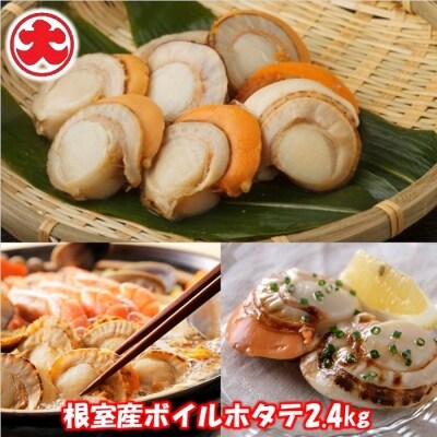 【北海道根室産】ボイルホタテ800g×3P(計2.4kg) C-01054