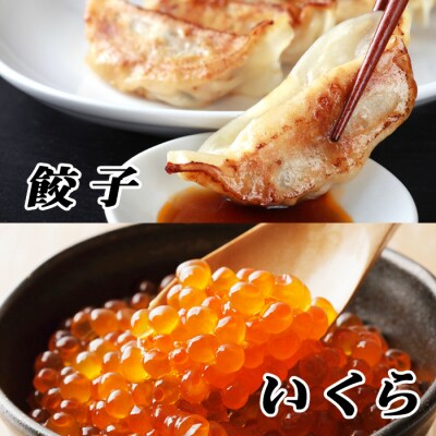 餃子25個×2P、いくら醤油漬け100g×3P C-76014