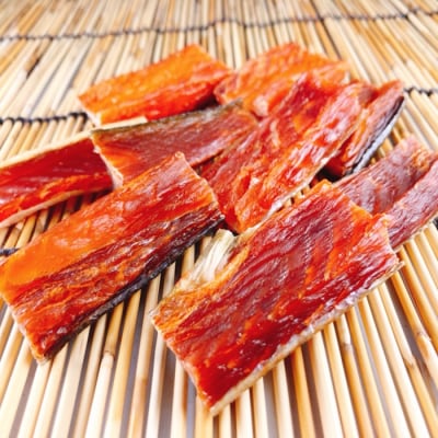 トラウトサーモン6～12本&鮭とば100g×8P D-09041