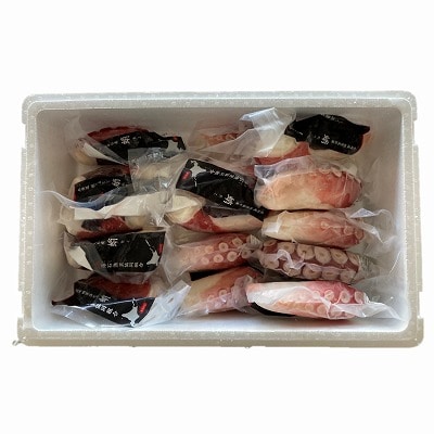 【北海道根室産】ボイル水たこ足ブロック15P(計7kg) E-20004