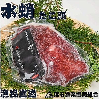 【北海道根室産】ボイル水たこ頭カット2P(計1kg) G-20001