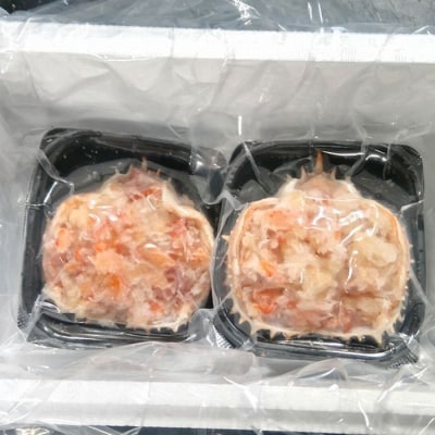 【北海道根室産】たらばがに甲羅盛り80g詰×2P A-57063