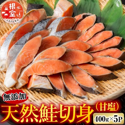 ＜鮭匠ふじい＞天然鮭切身(甘塩)400g×5P A-42129