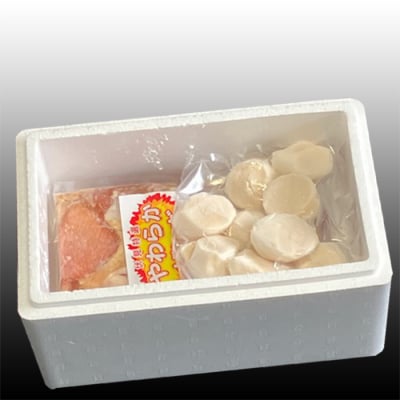 やわらか唐揚げ350g×4P、ほたて貝柱500g B-30025