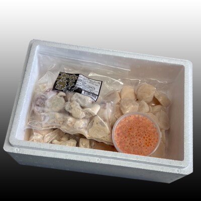 たこ2P、ほたて500g、いくら100g C-30074