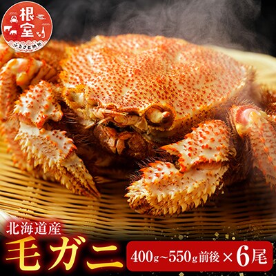 毛かに400g前後～550g前後×6尾 E-70007