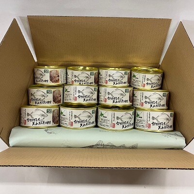 カラスガレイえんがわ味付170g×12缶 C-78021