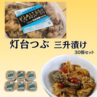 【北海道根室産】灯台ツブ三升漬け30個入り D-66010