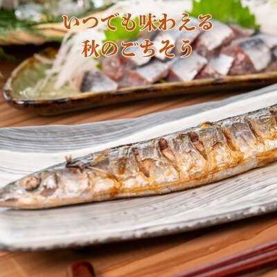 【北海道根室産】冷凍生さんま2尾×5P G-20006