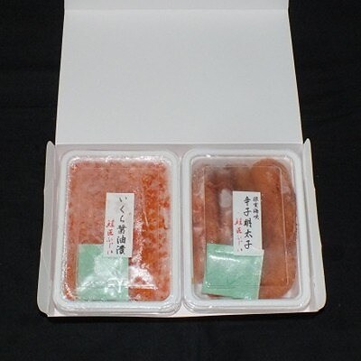 【北海道根室産】いくら250g・辛子明太子250g C-42069