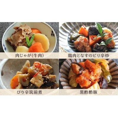 【定期便4ヶ月】お惣菜おかわりの無添加のお惣菜セット/12種類各1個合計12個のセット