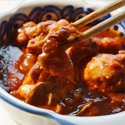 うまとろ!家族が喜ぶ、はかた一番どりの手羽煮2種類セット(合計4袋)(香春町)