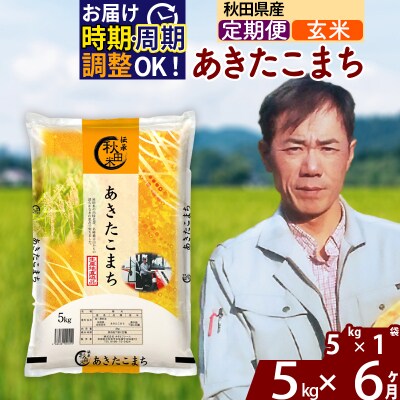 令和7年産《定期便6ヶ月》あきたこまち 5kg【玄米】|msrf-20306